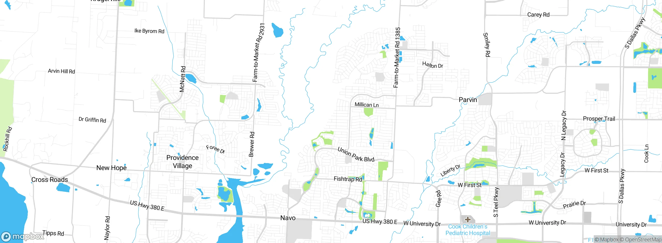 Map showing approximate location