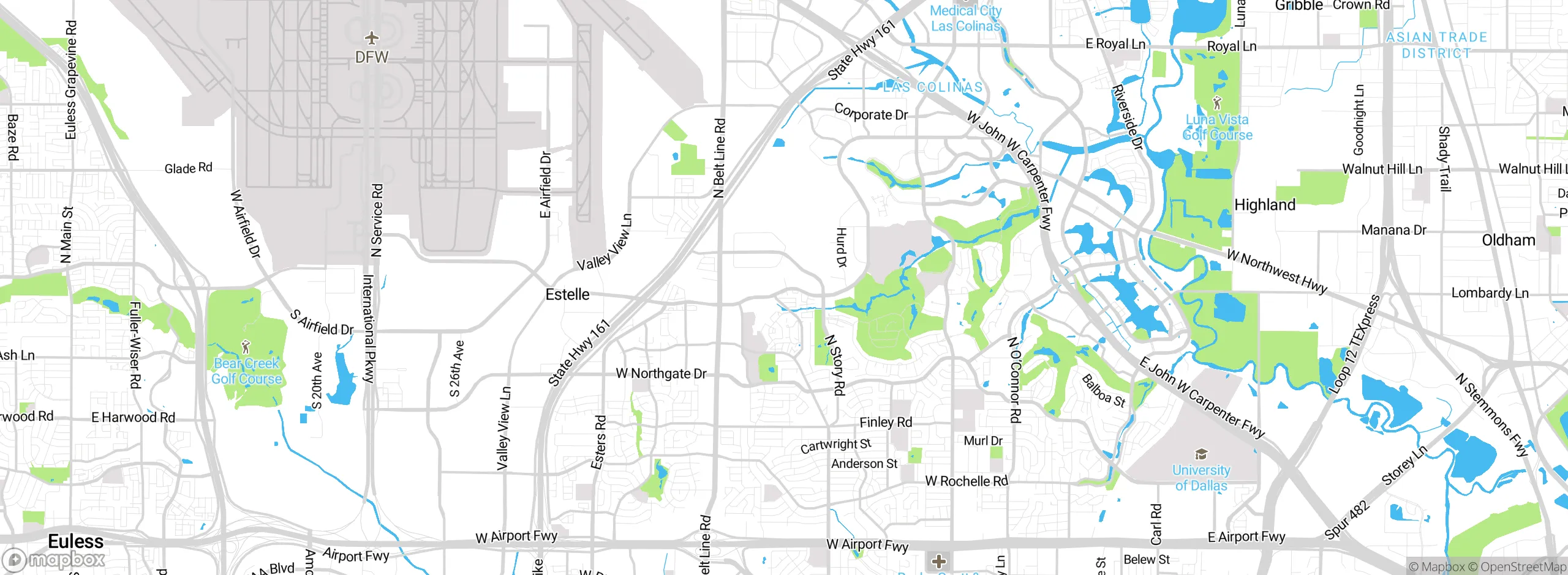 Map showing approximate location