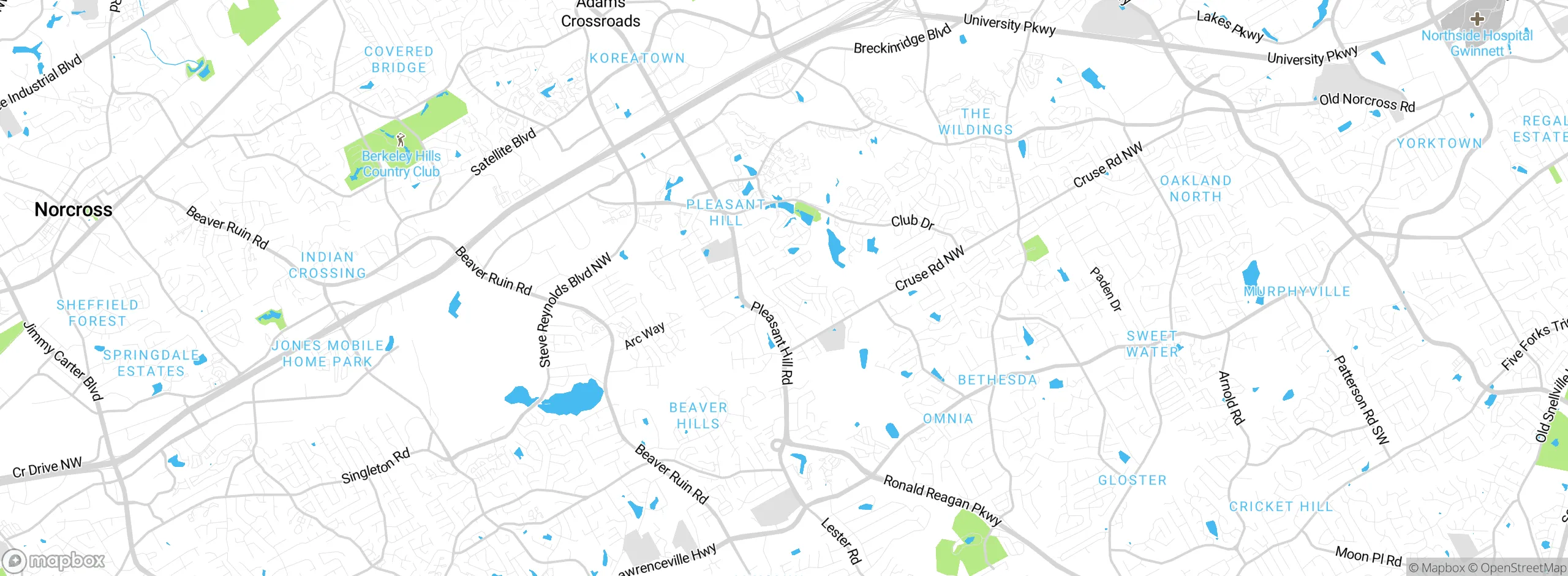 Map showing approximate location