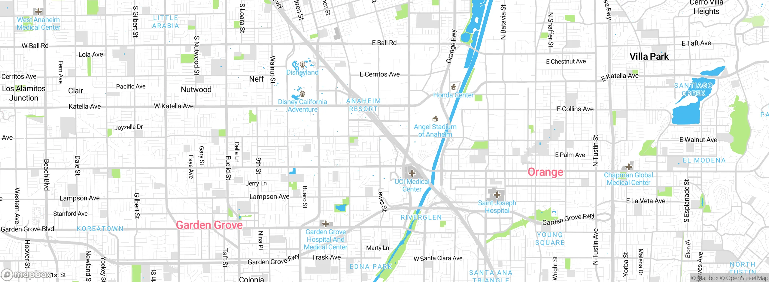 Map showing approximate location