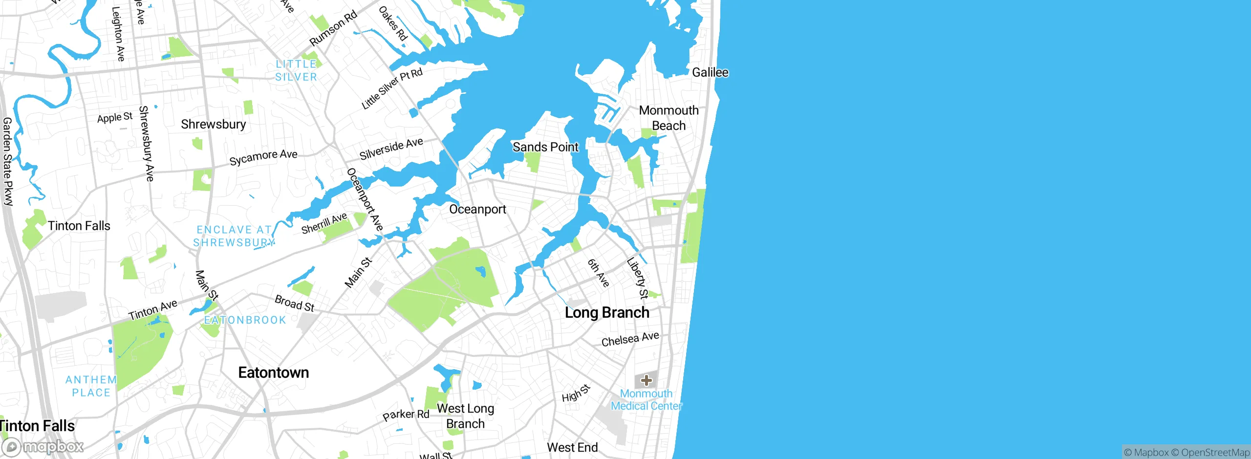 Map showing approximate location