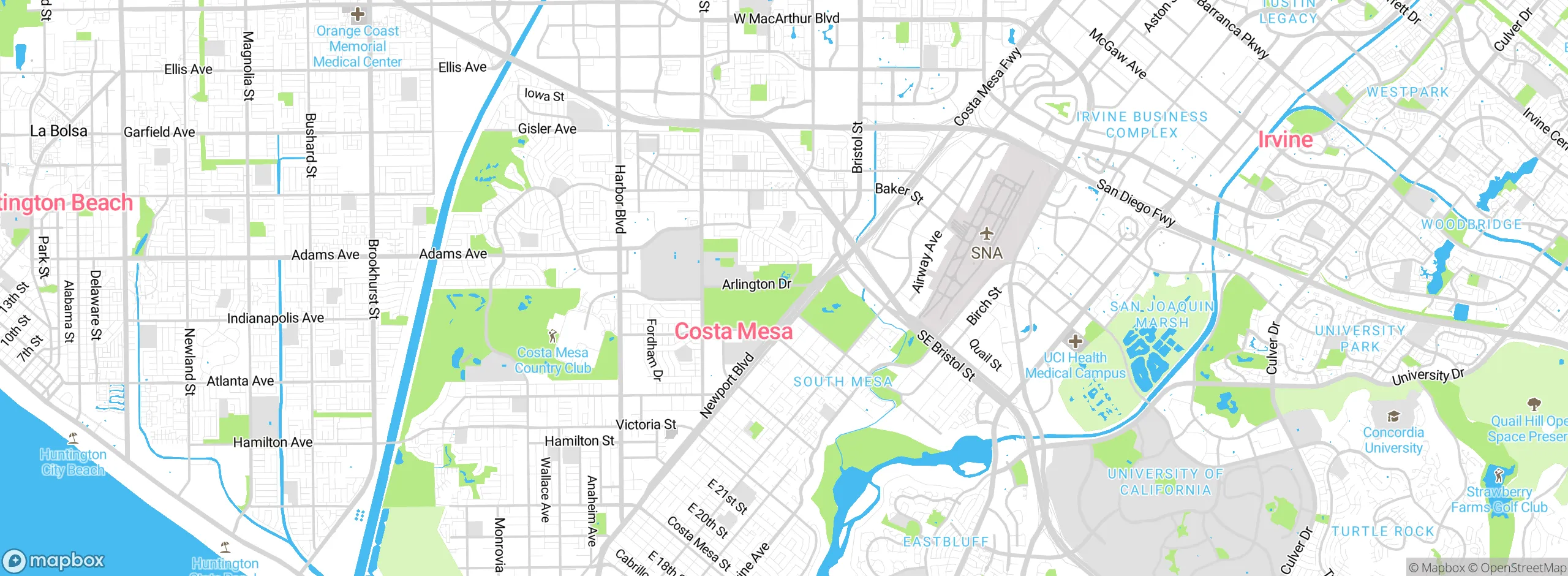 Map showing approximate location