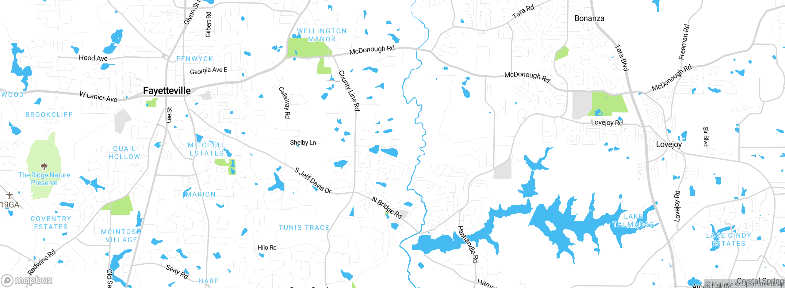 Map showing approximate location