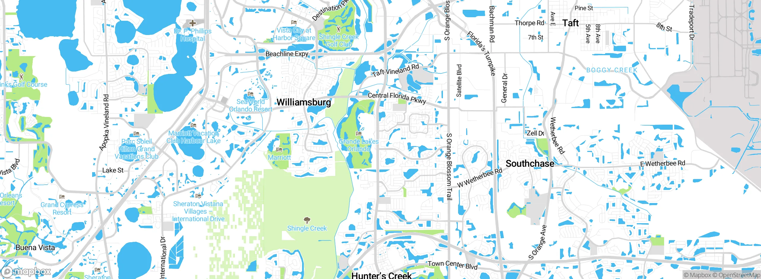Map showing approximate location