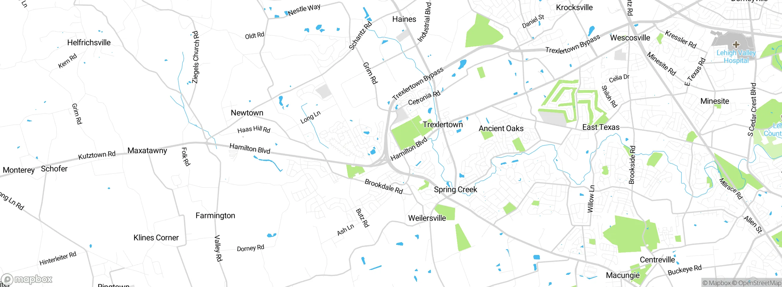 Map showing approximate location