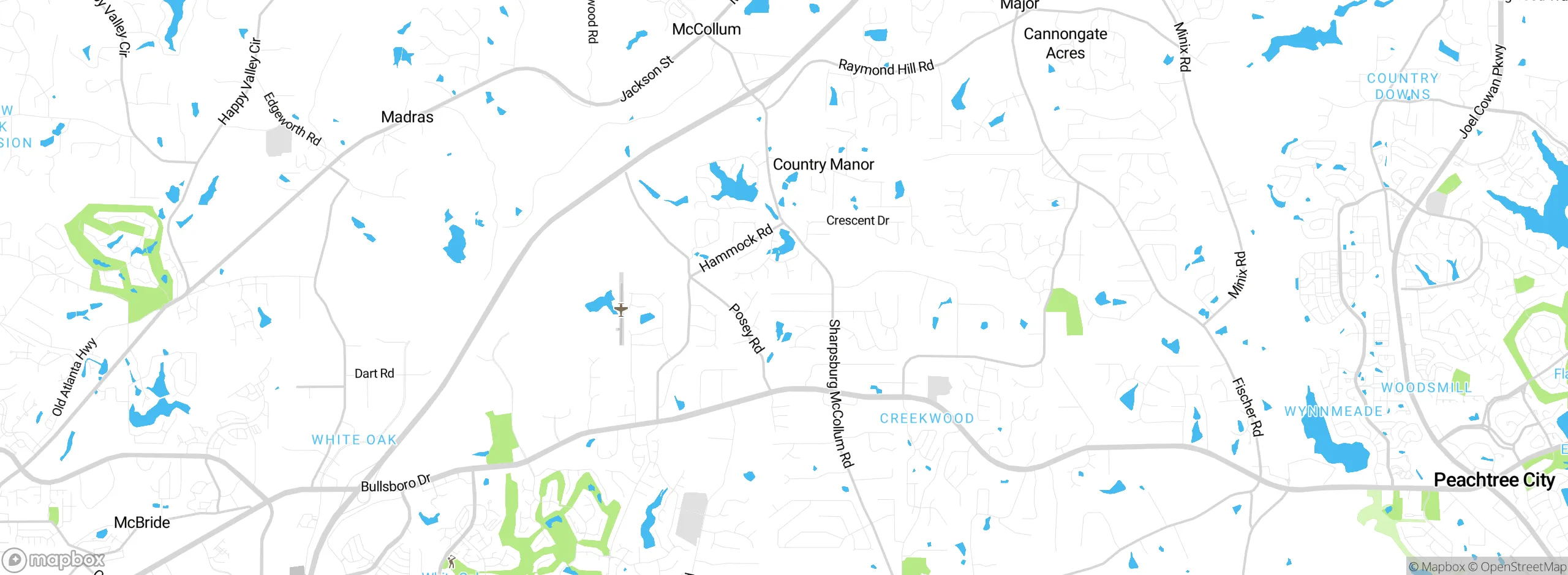 Map showing approximate location