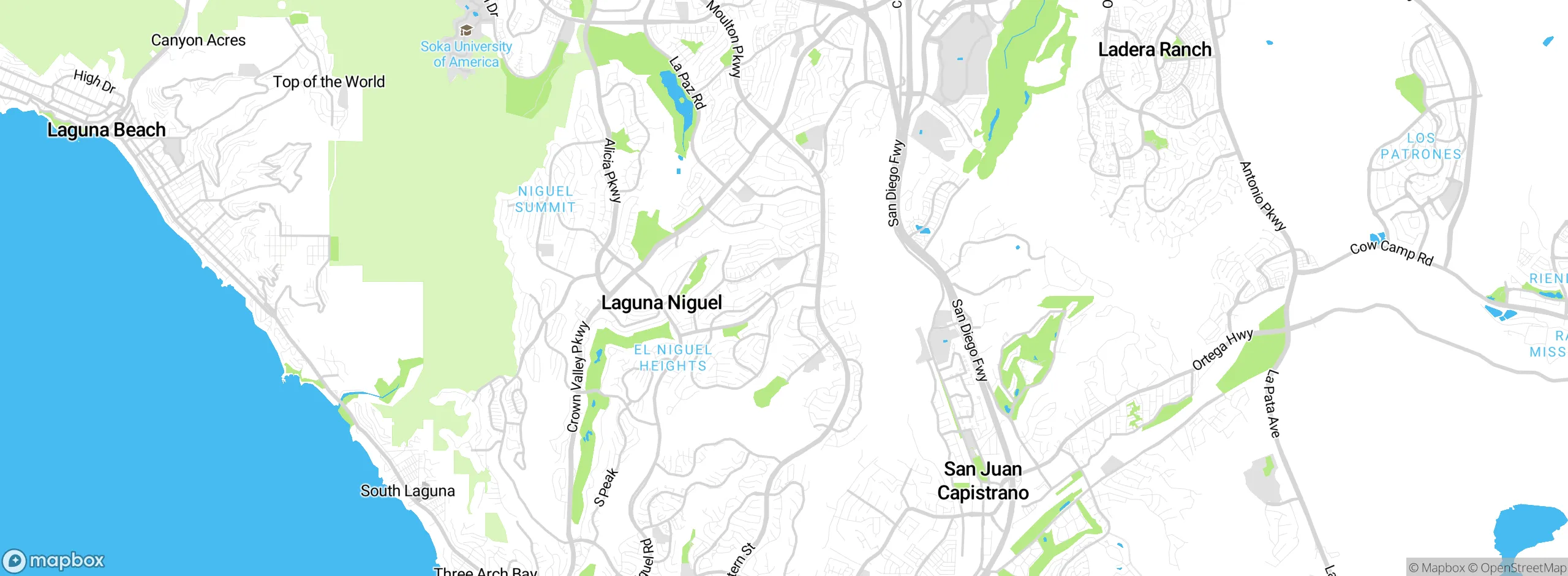 Map showing approximate location