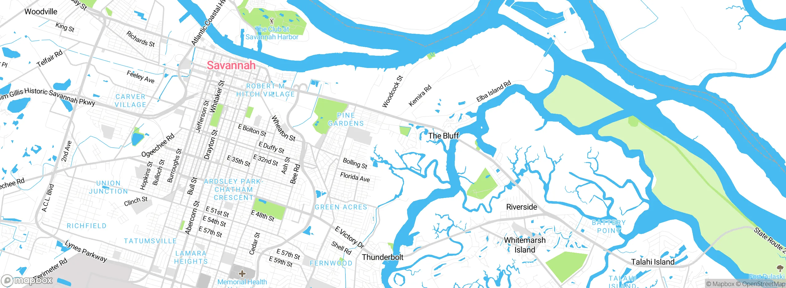 Map showing approximate location
