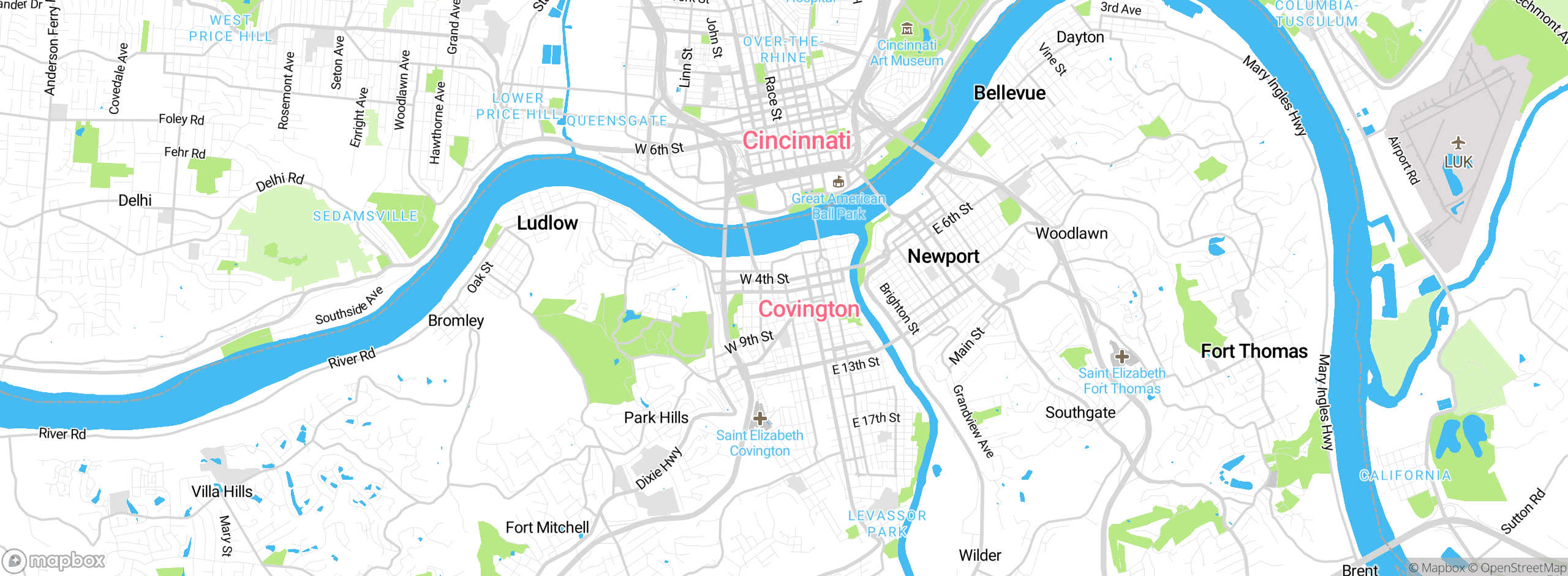 Map showing approximate location