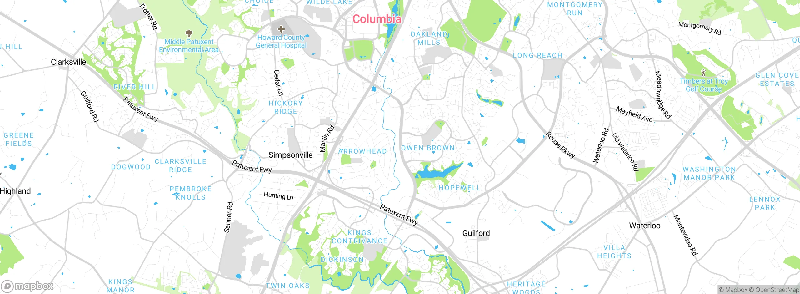 Map showing approximate location