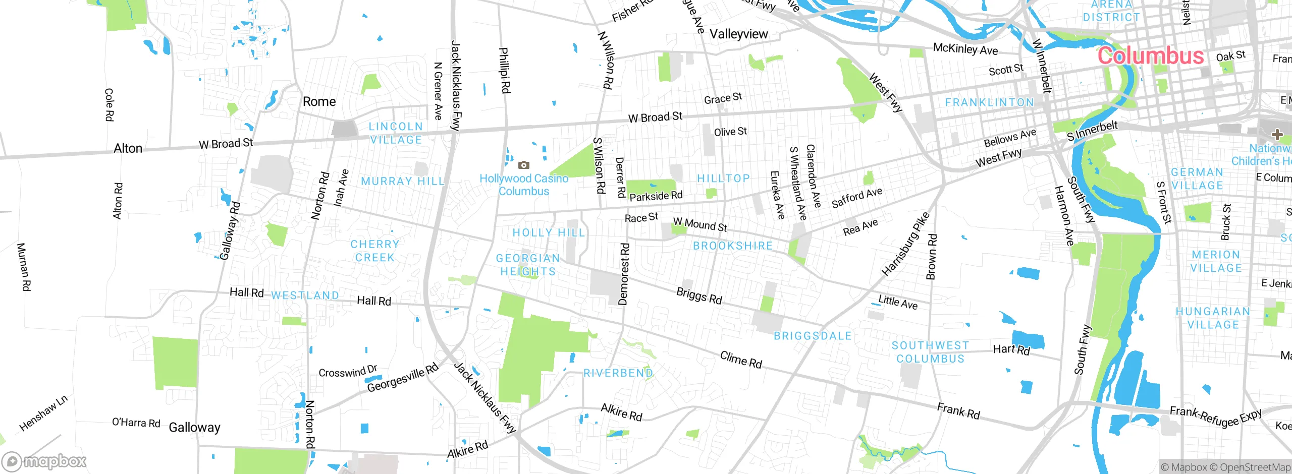 Map showing approximate location
