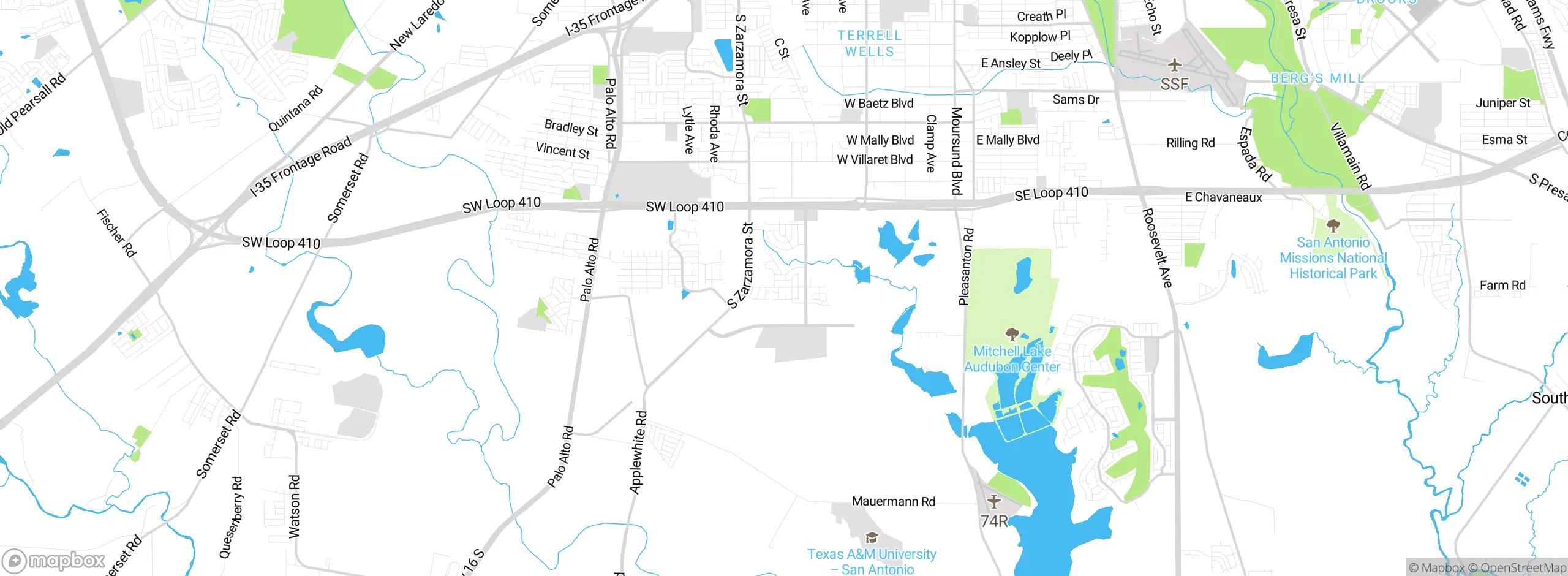 Map showing approximate location