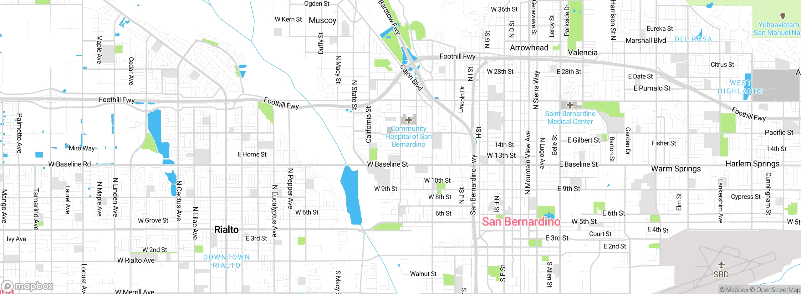 Map showing approximate location