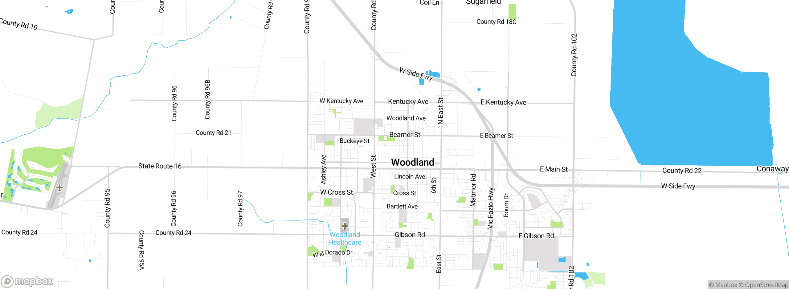 Map showing approximate location