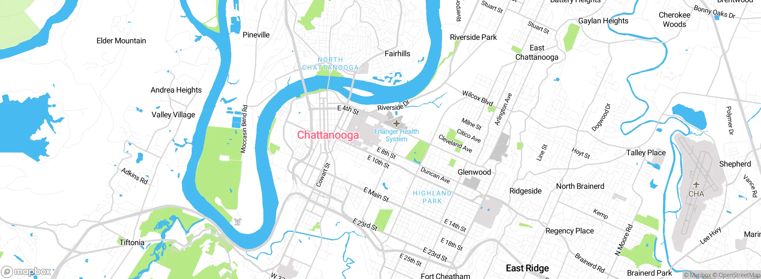 Map showing approximate location