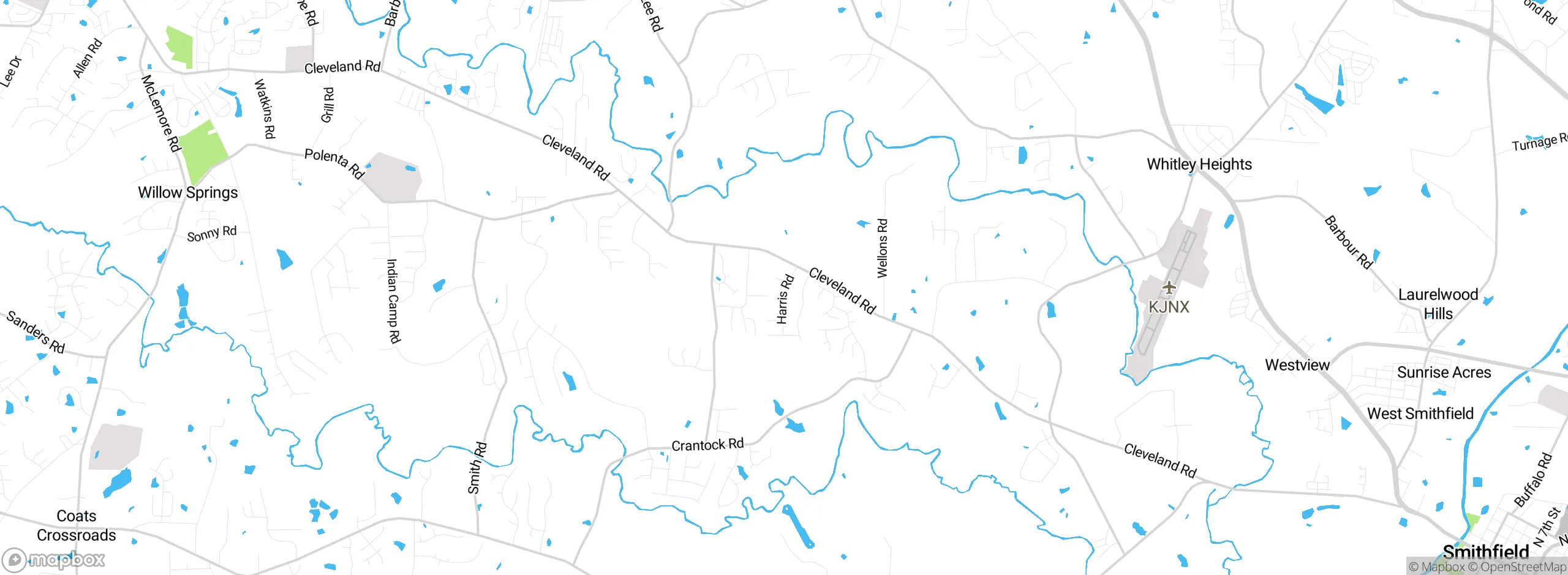 Map showing approximate location
