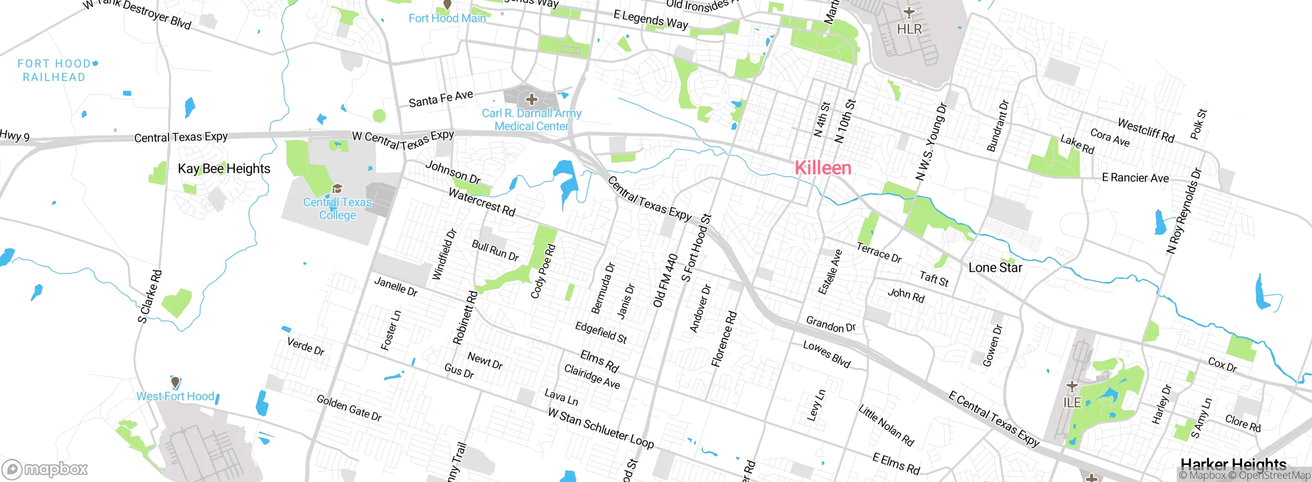 Map showing approximate location
