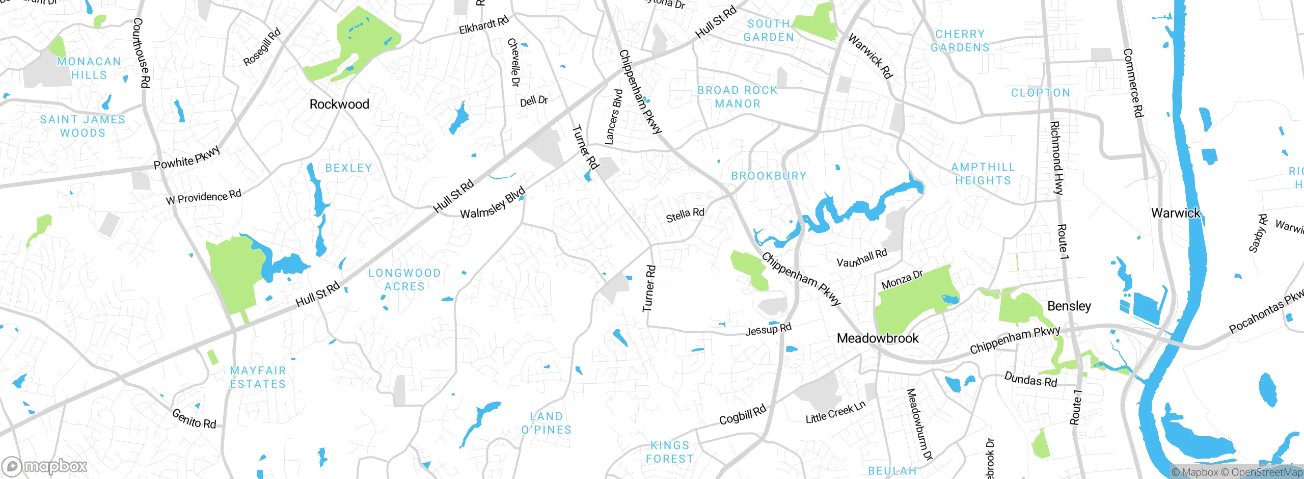 Map showing approximate location