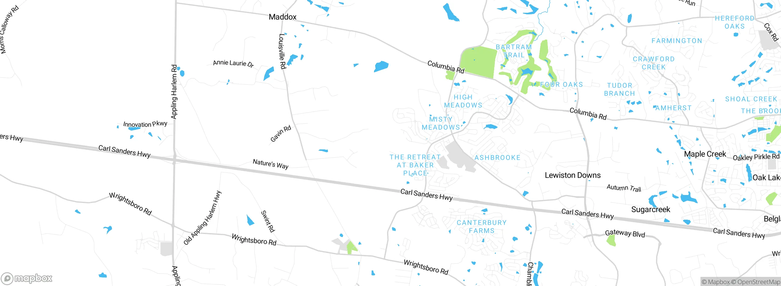 Map showing approximate location
