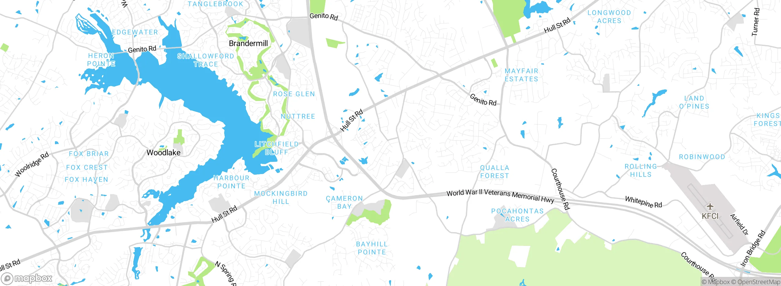 Map showing approximate location