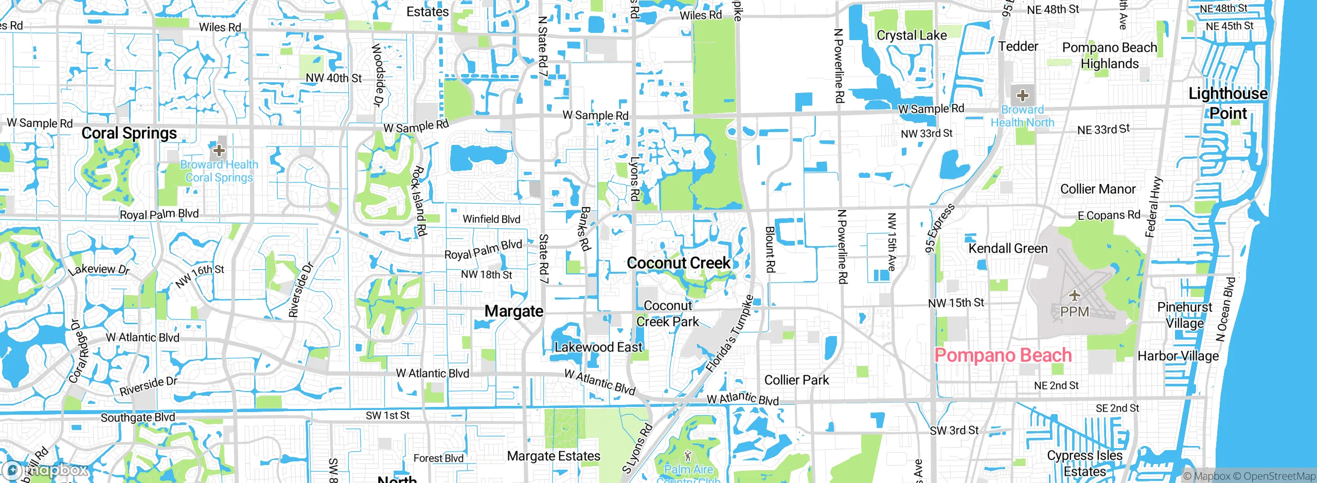 Map showing approximate location