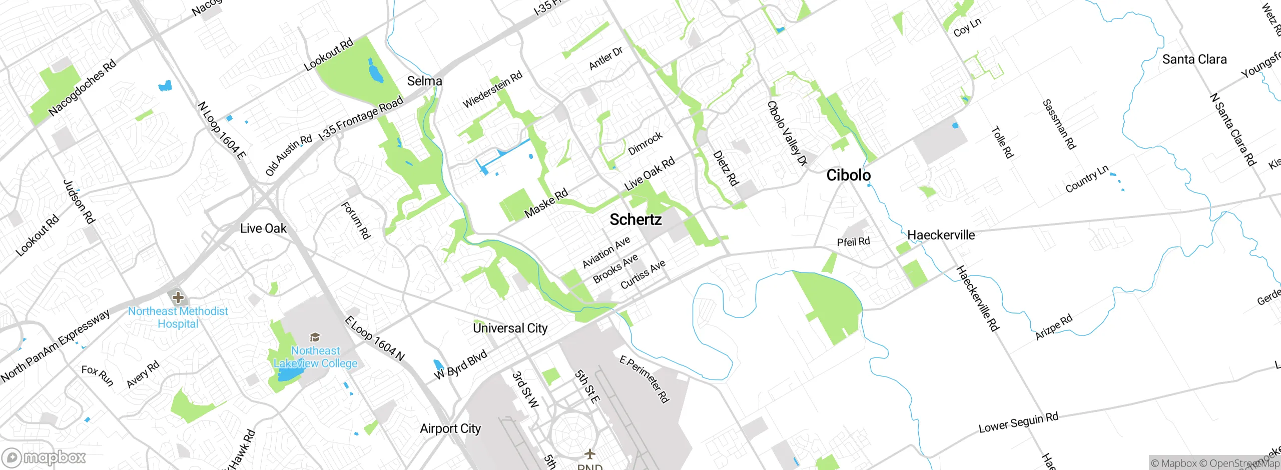 Map showing approximate location
