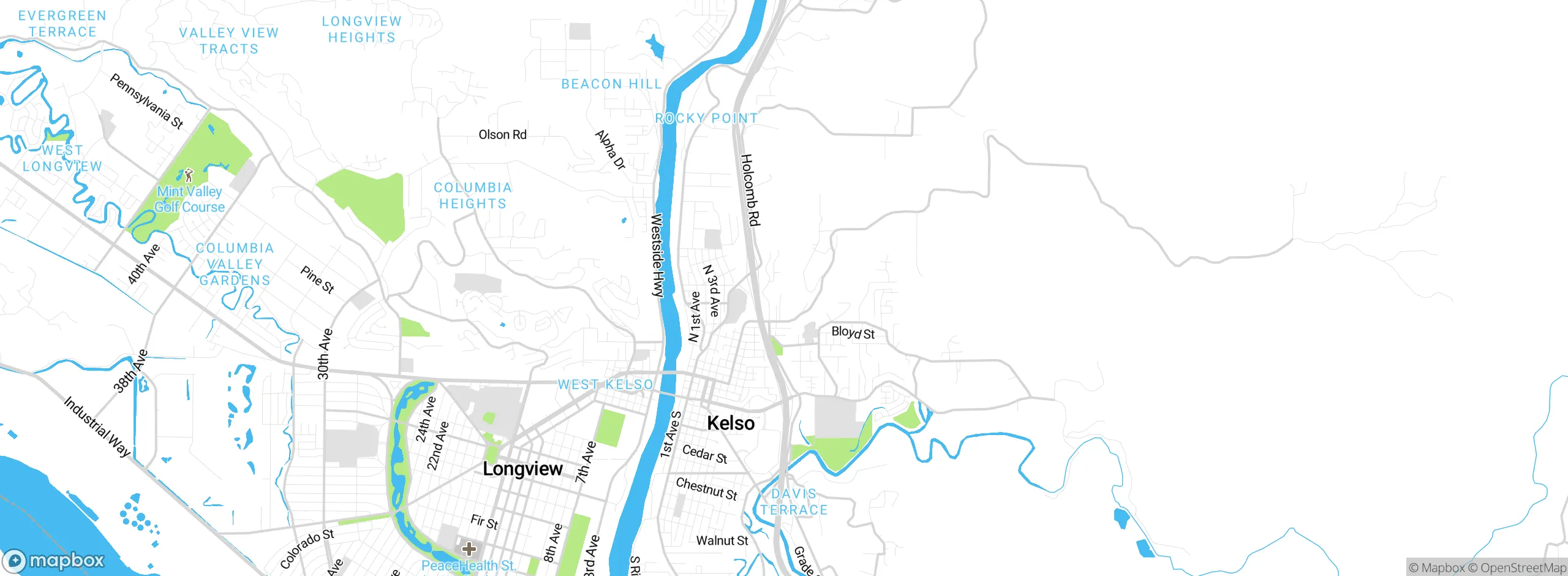 Map showing approximate location