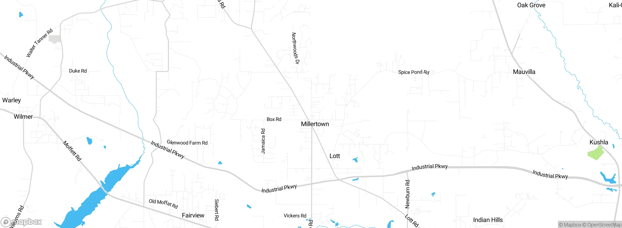 Map showing approximate location