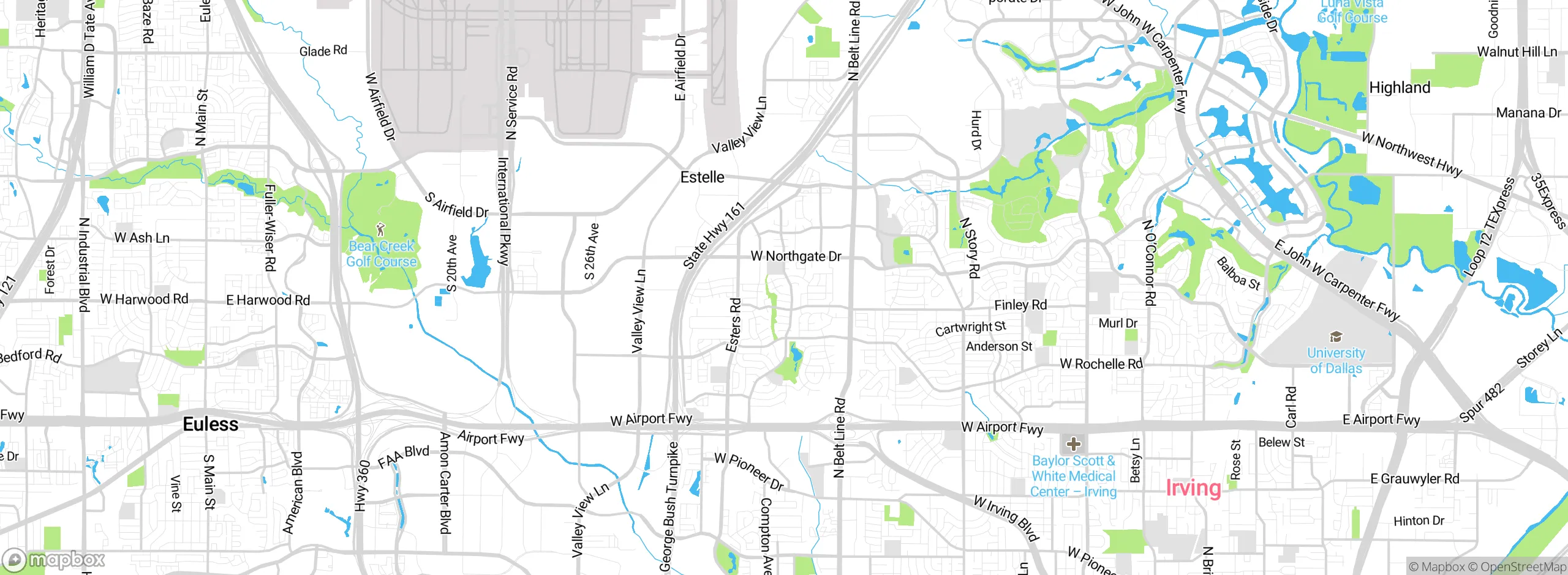 Map showing approximate location