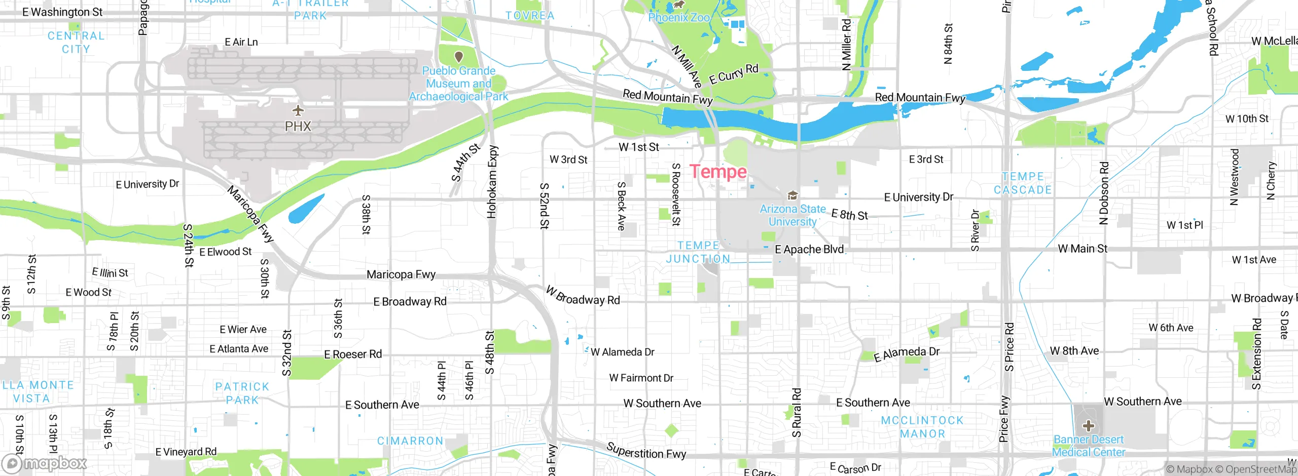 Map showing approximate location