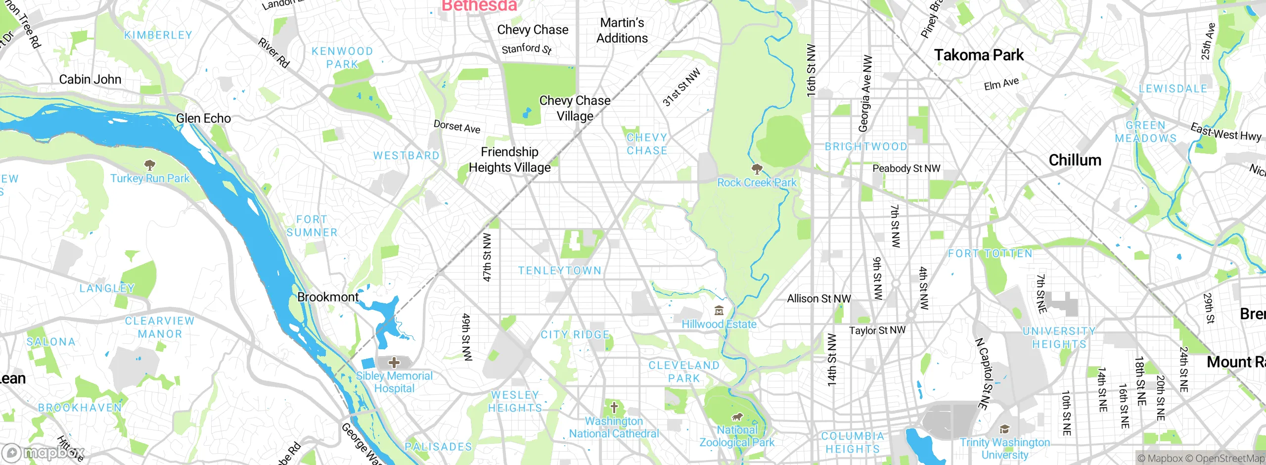 Map showing approximate location