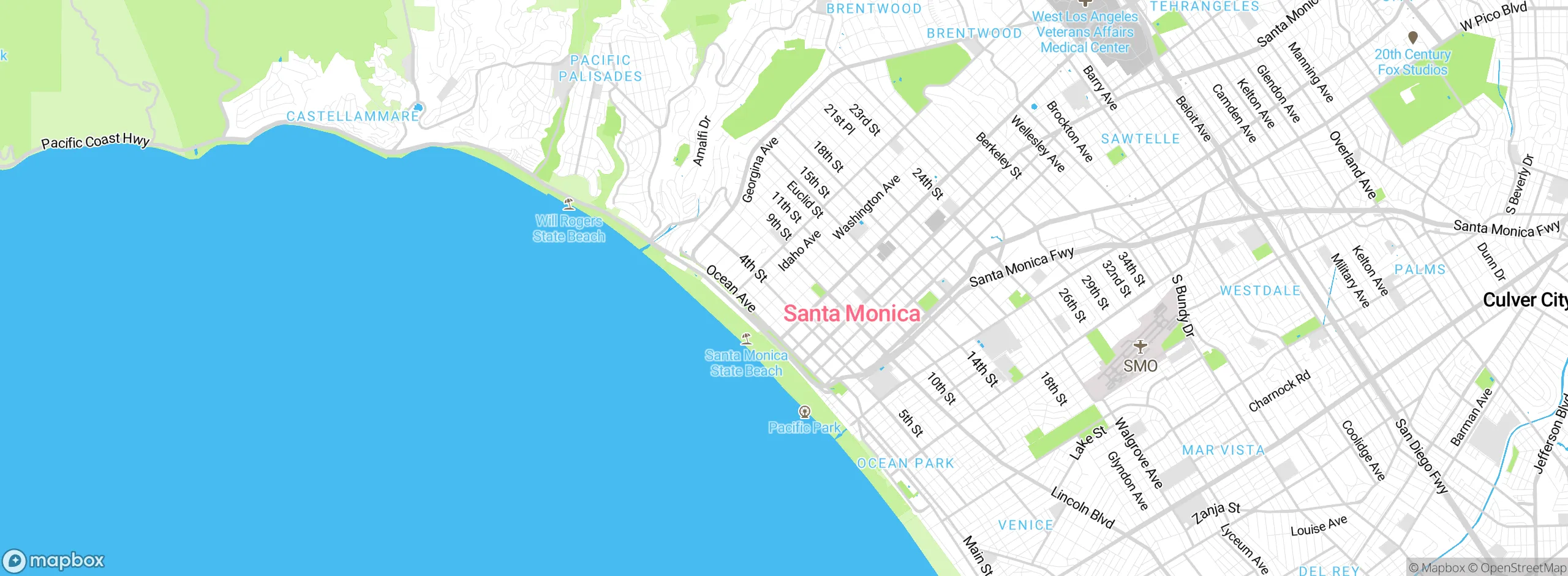 Map showing approximate location
