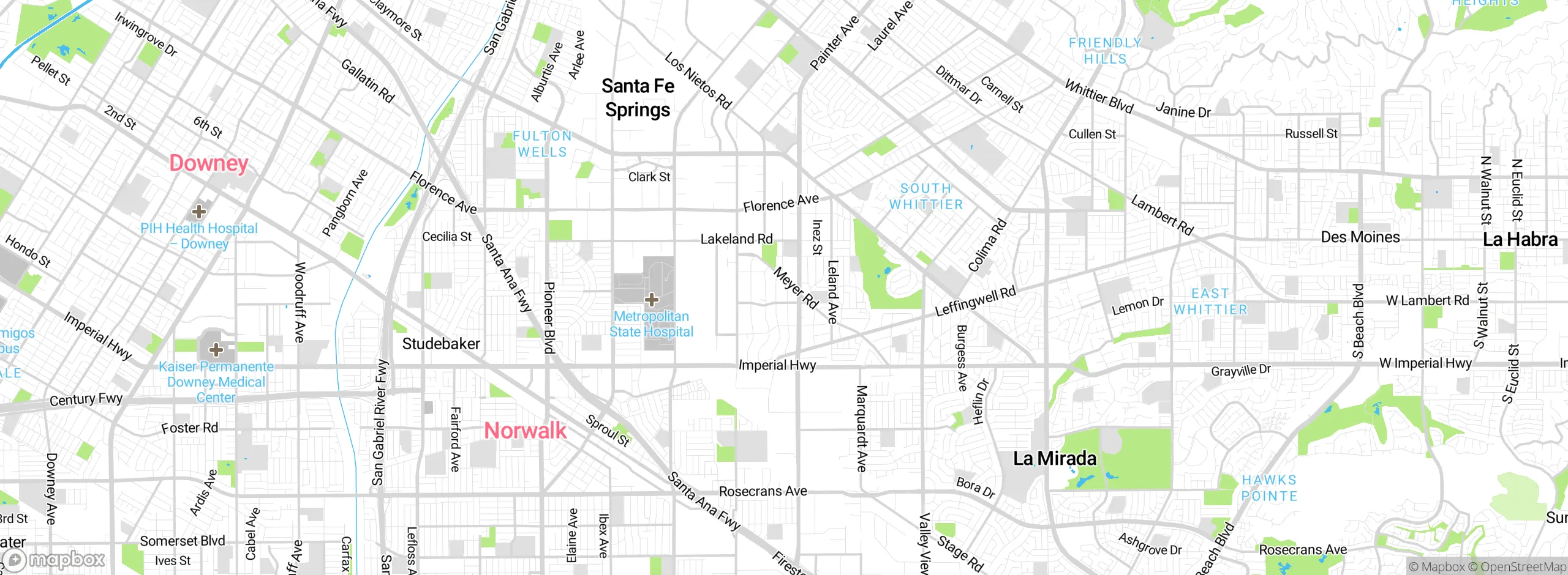 Map showing approximate location
