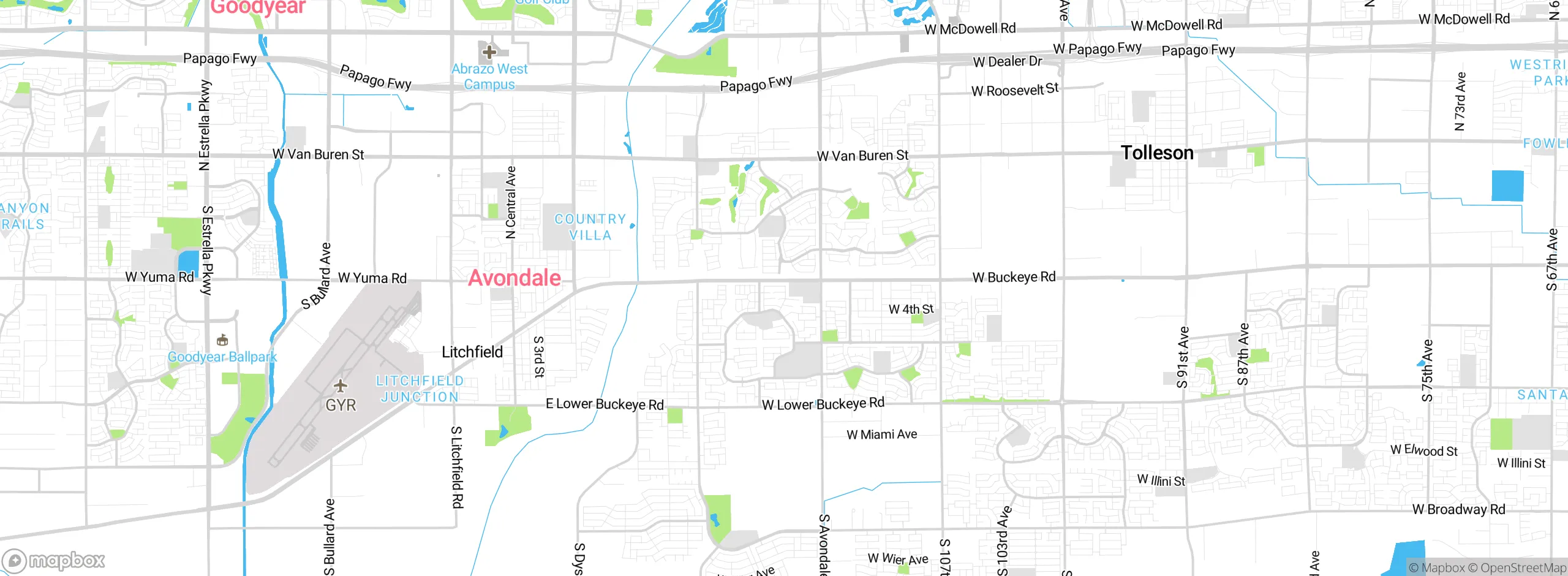 Map showing approximate location