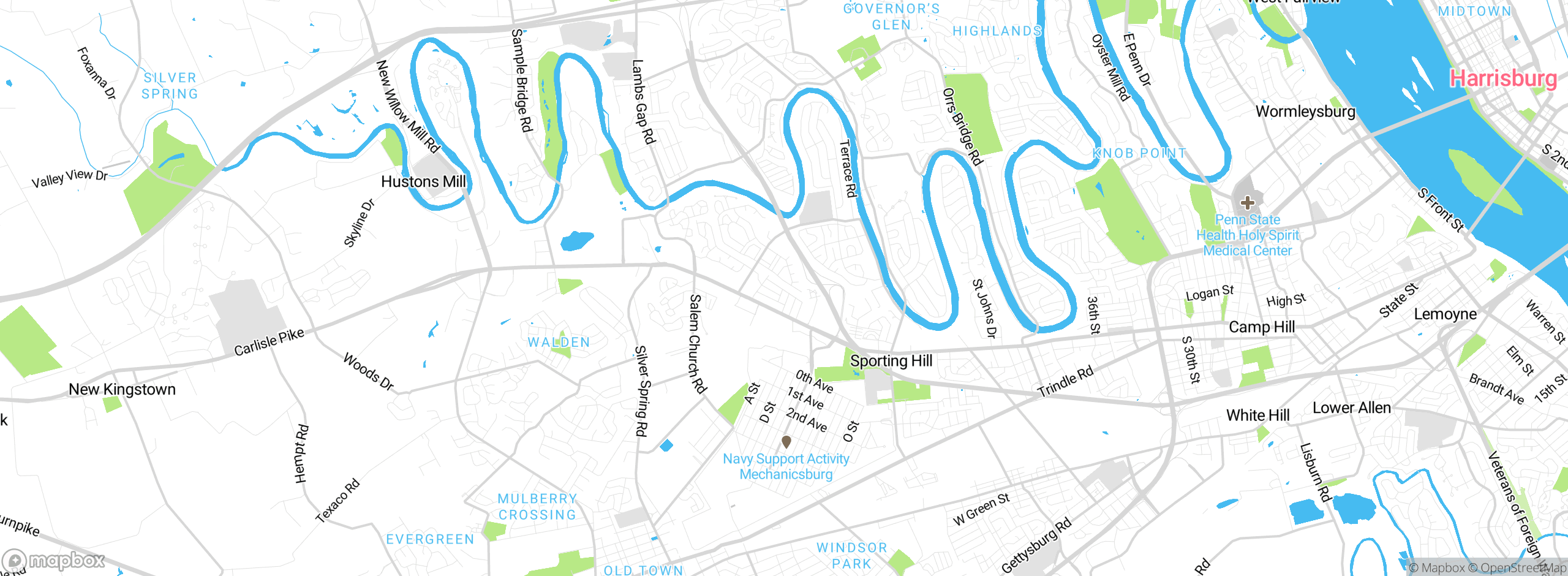 Map showing approximate location
