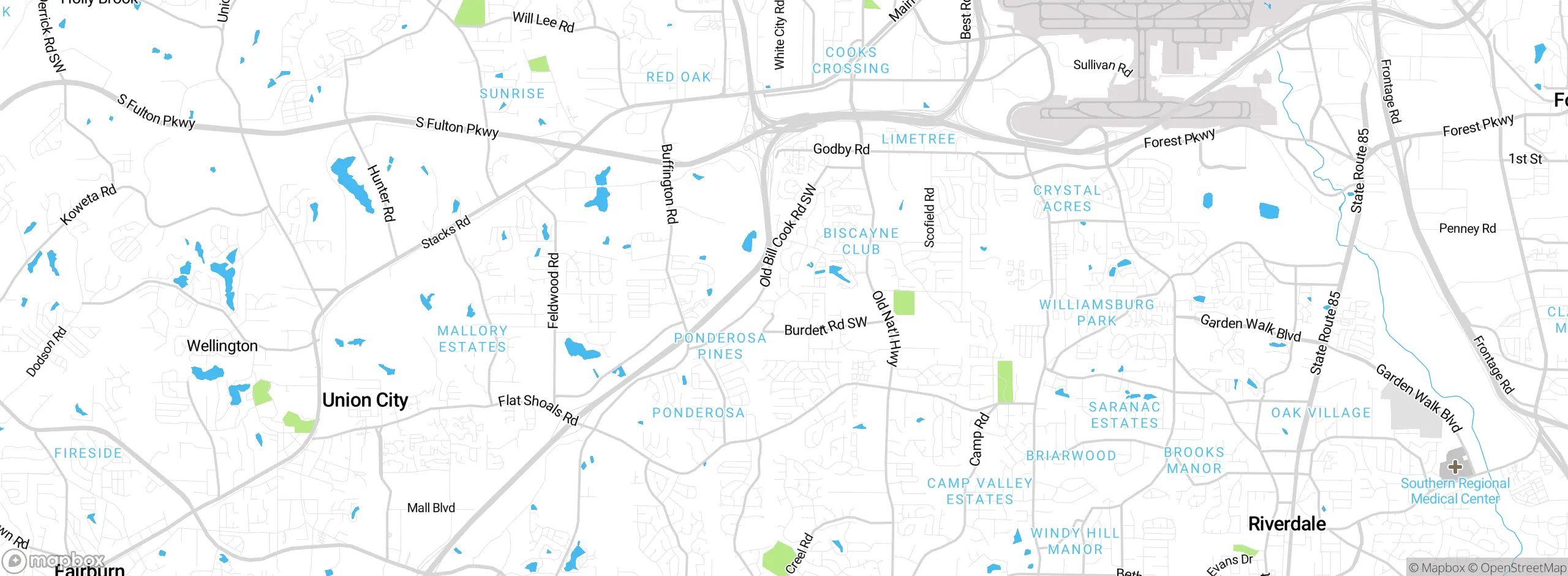 Map showing approximate location
