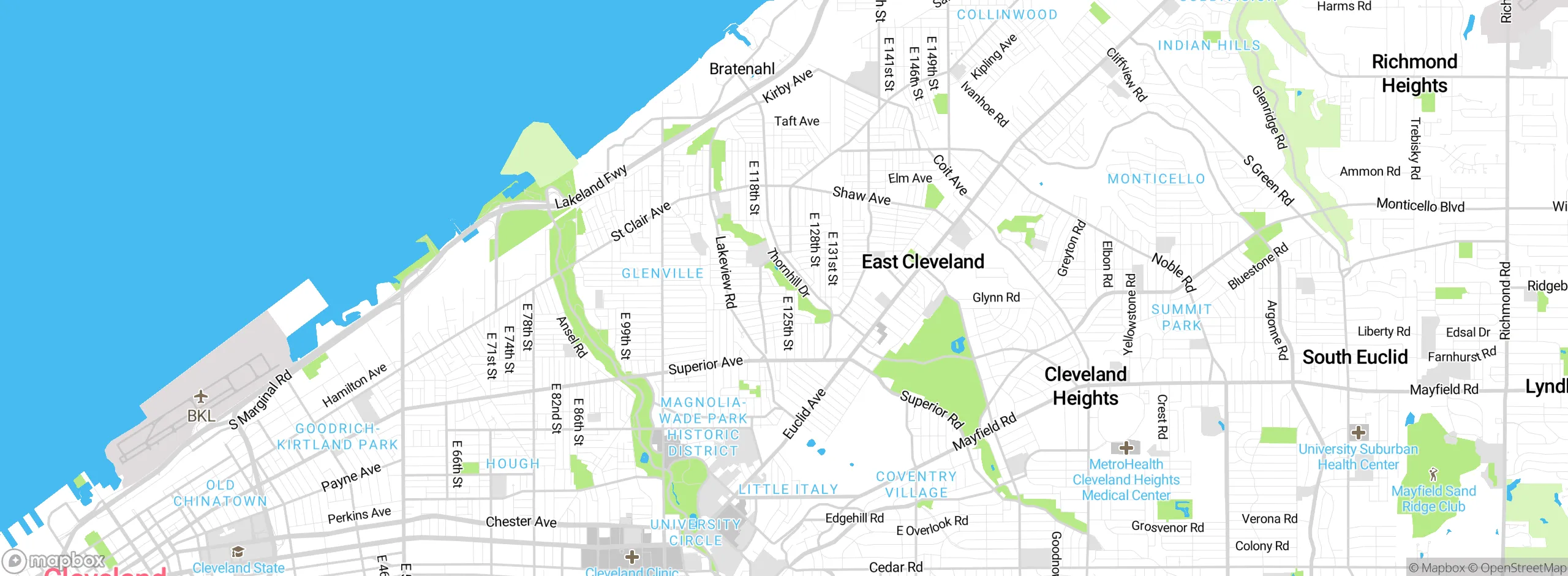 Map showing approximate location