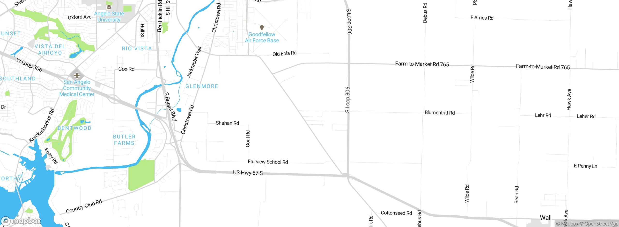 Map showing approximate location