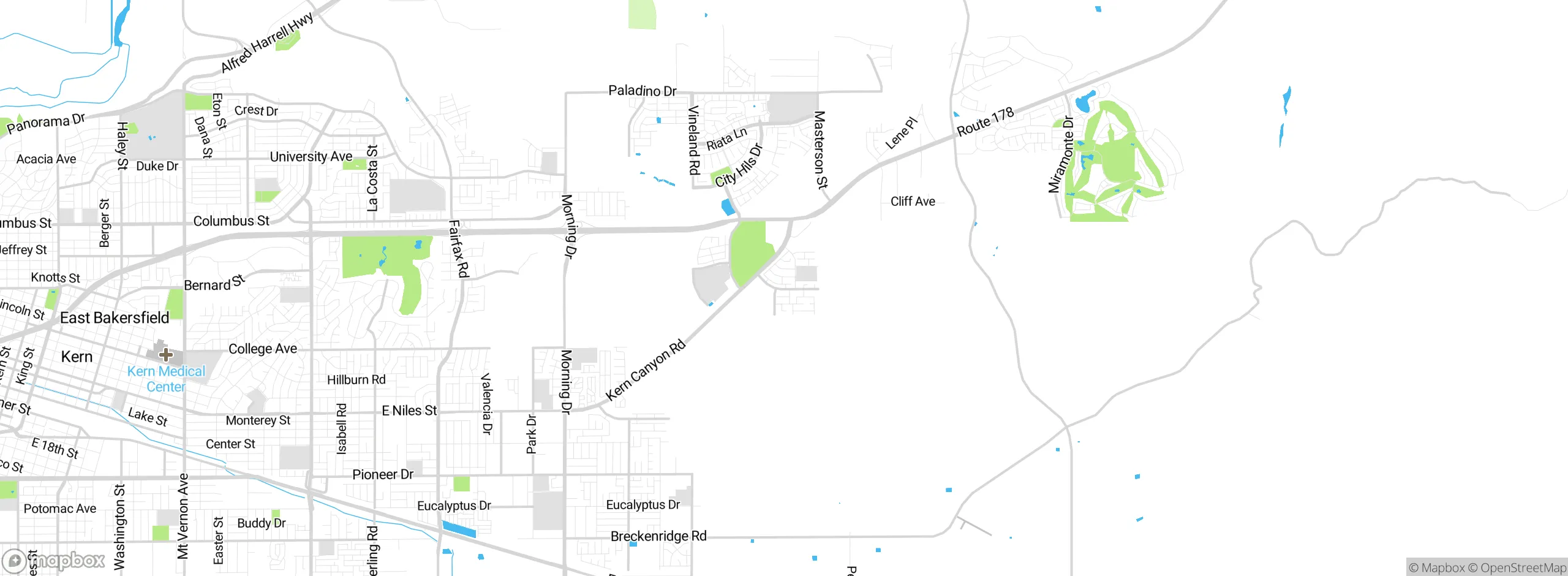 Map showing approximate location