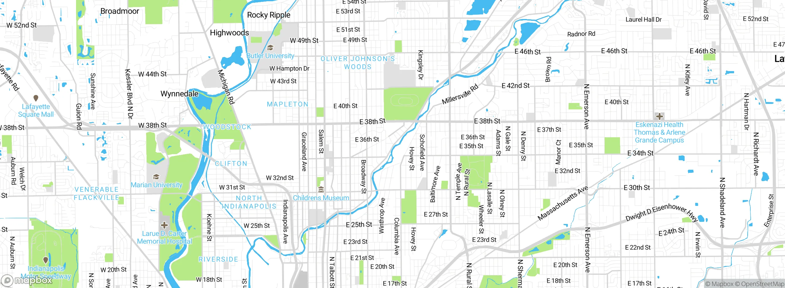 Map showing approximate location