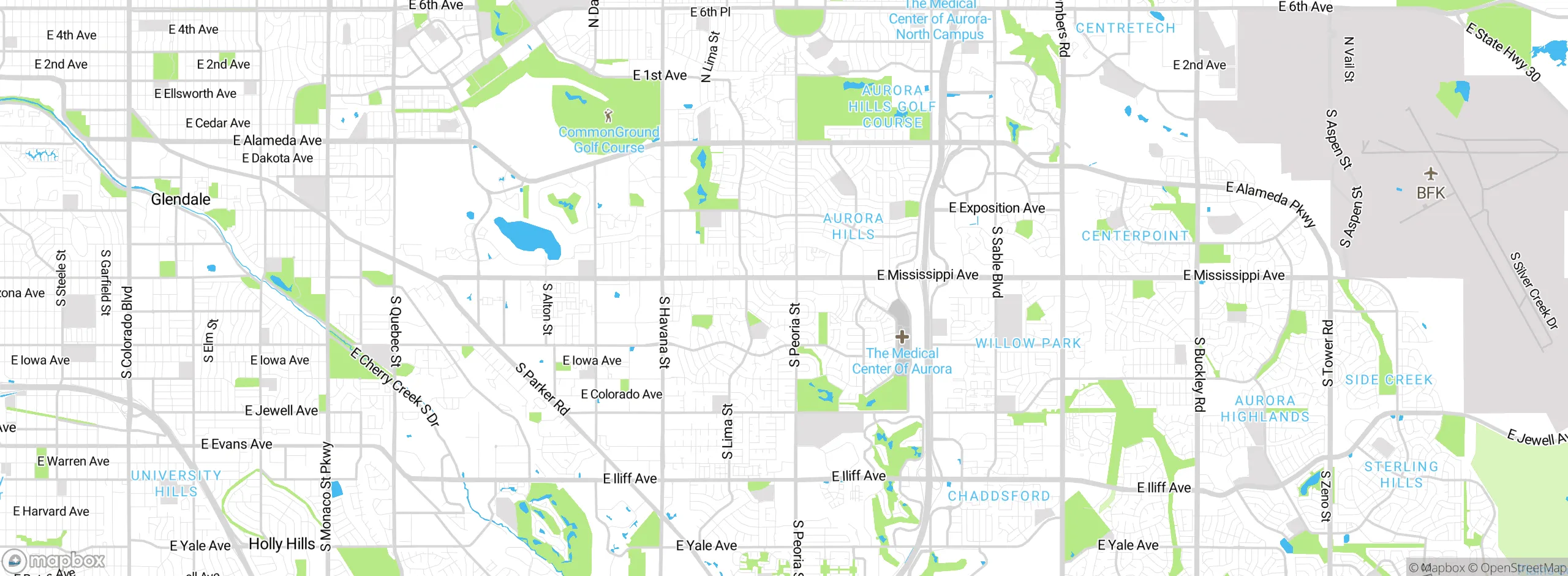 Map showing approximate location
