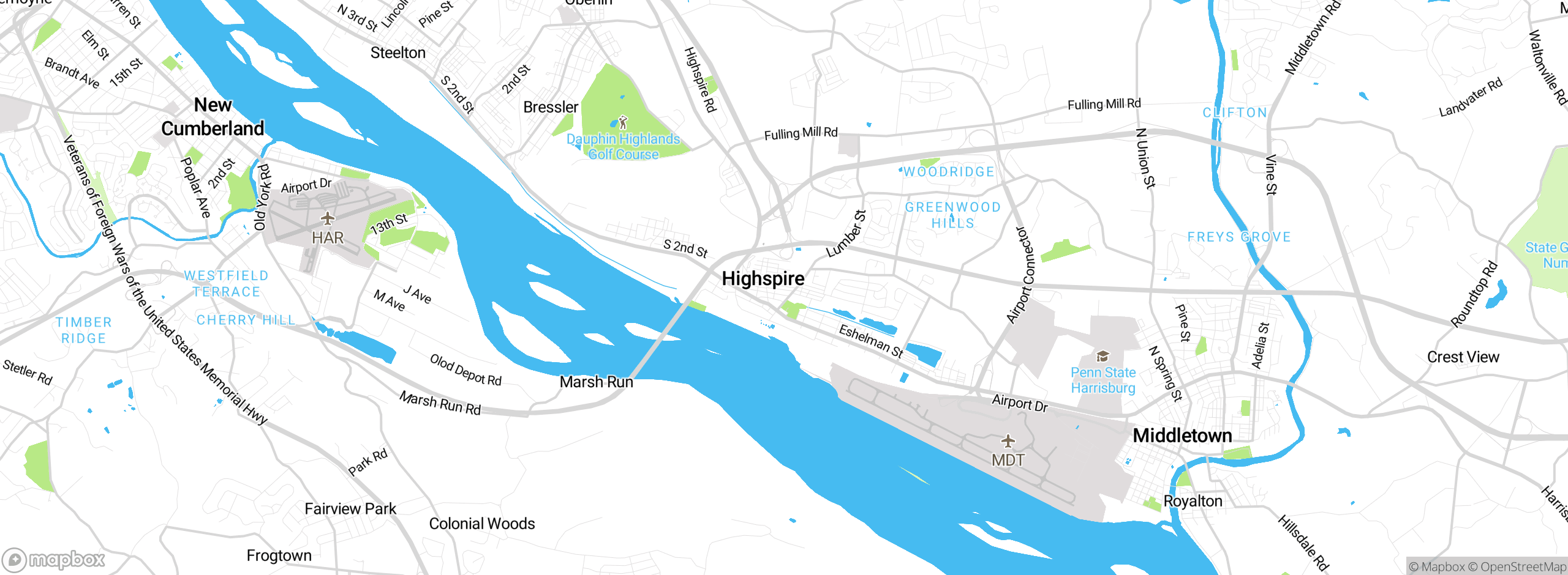 Map showing approximate location