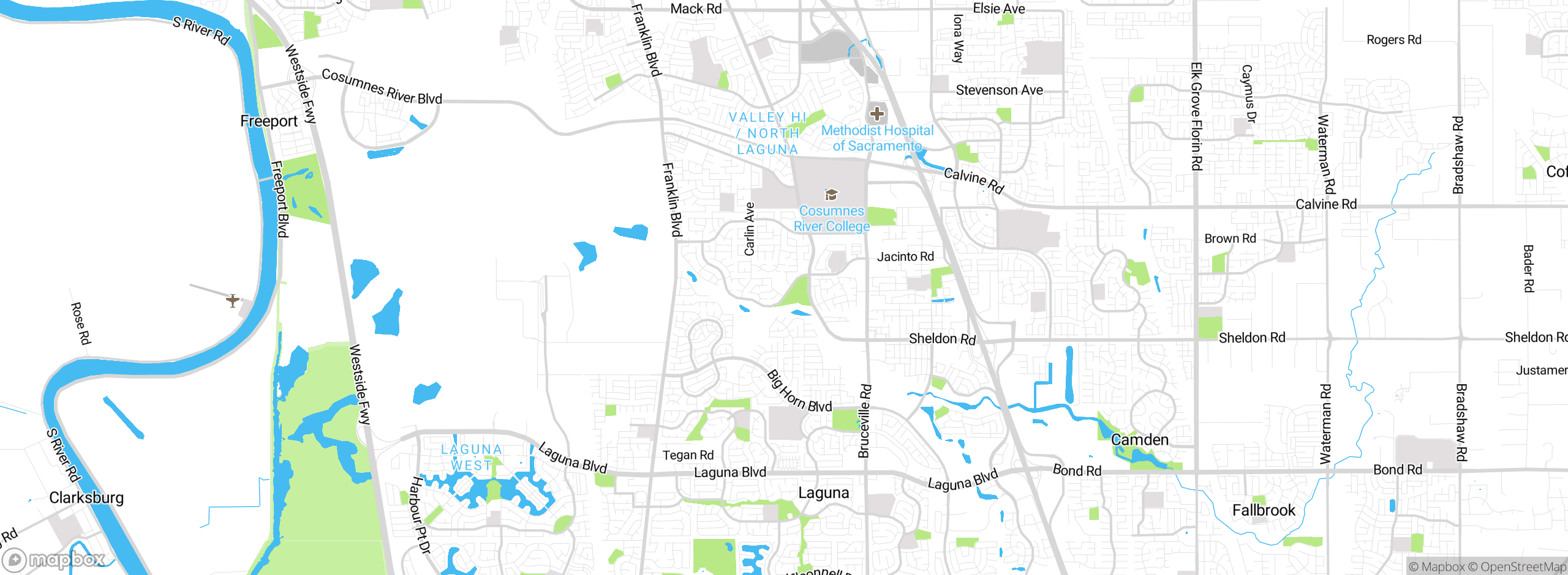 Map showing approximate location