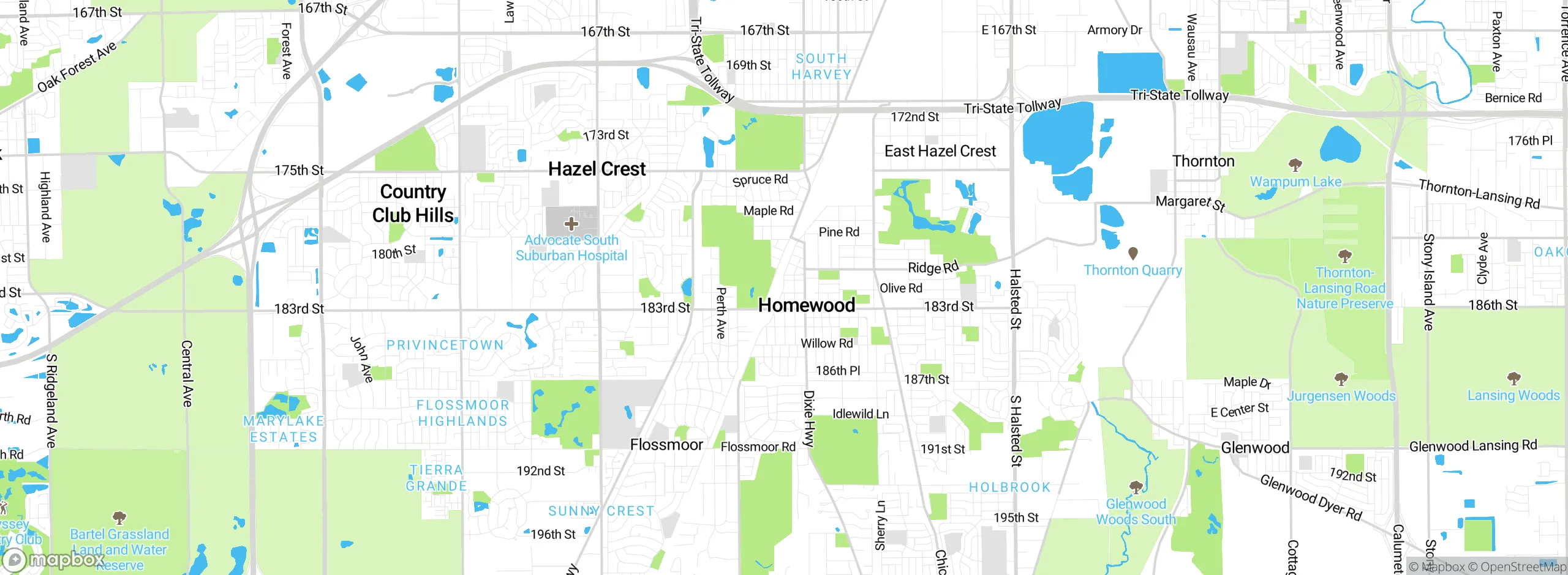 Map showing approximate location