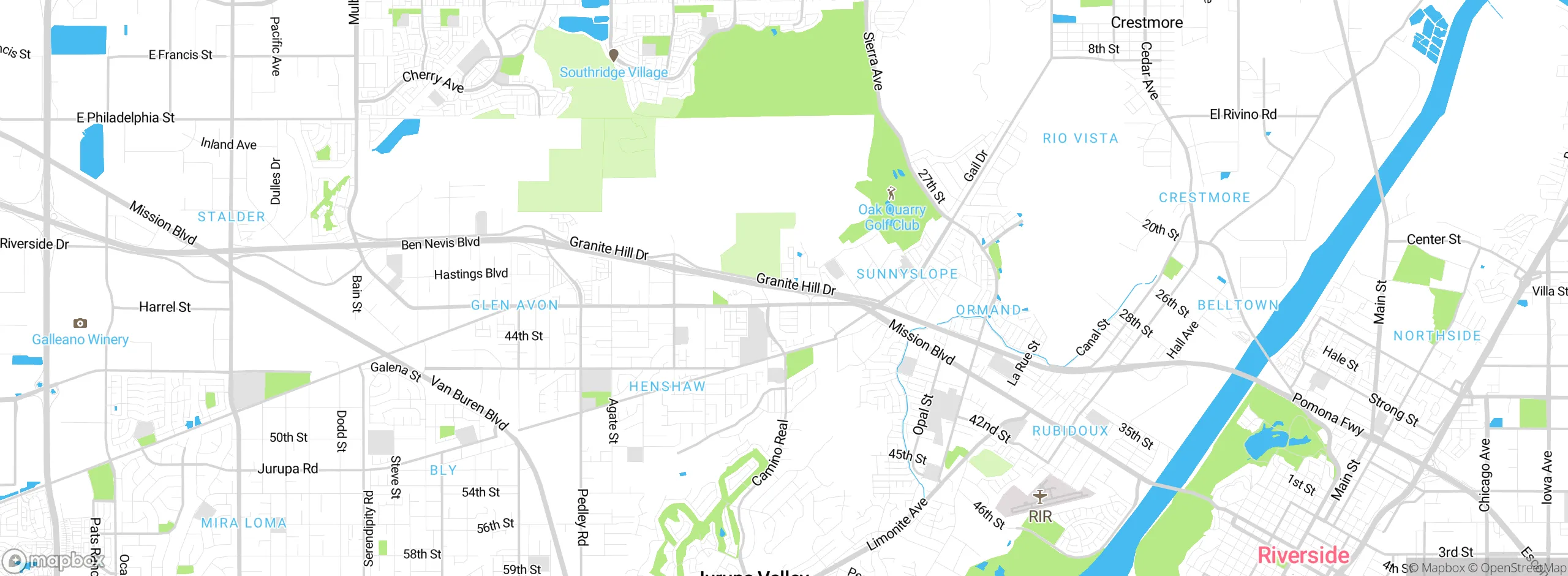 Map showing approximate location