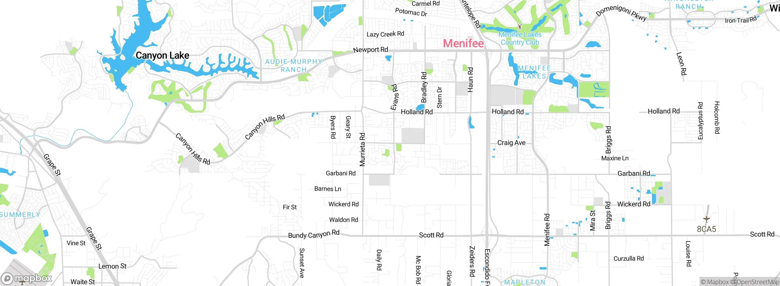 Map showing approximate location