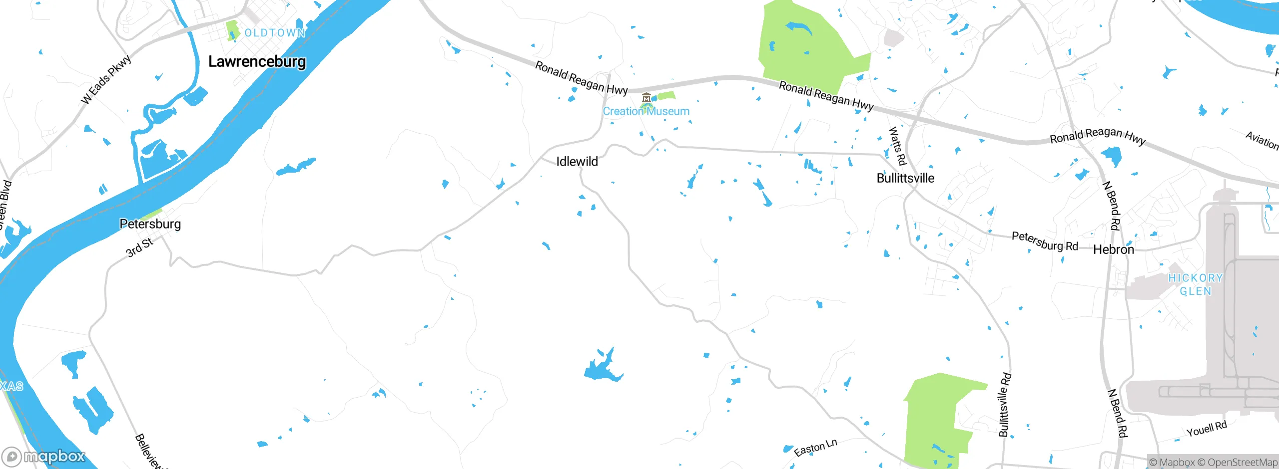 Map showing approximate location