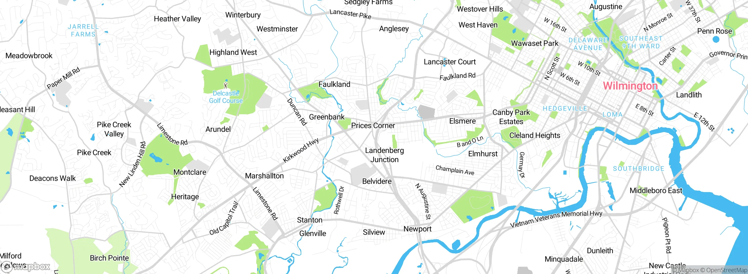 Map showing approximate location