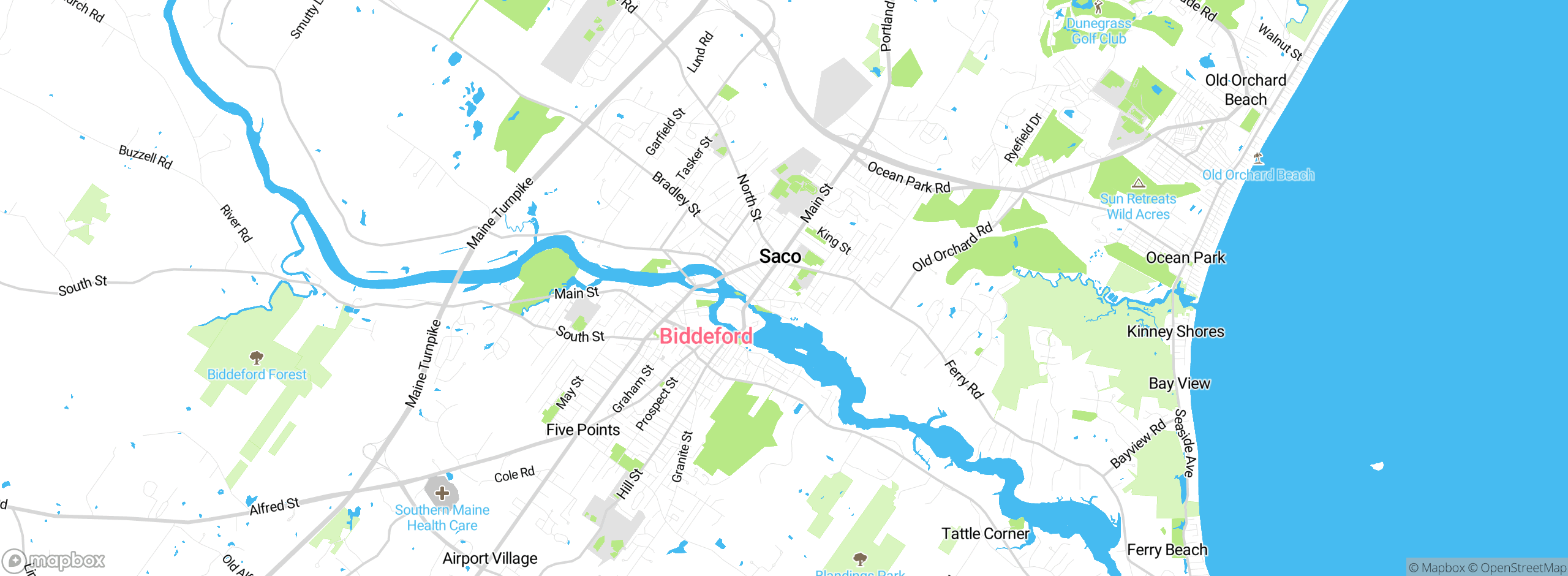 Map showing approximate location