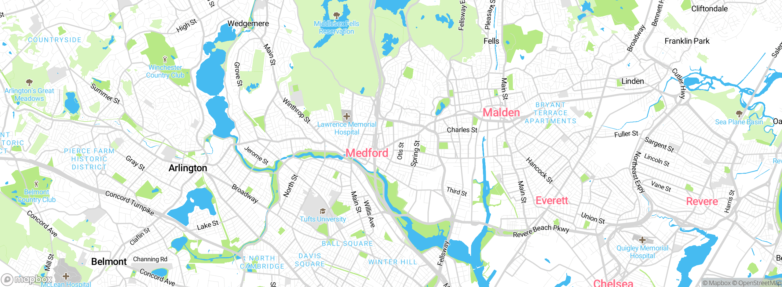 Map showing approximate location